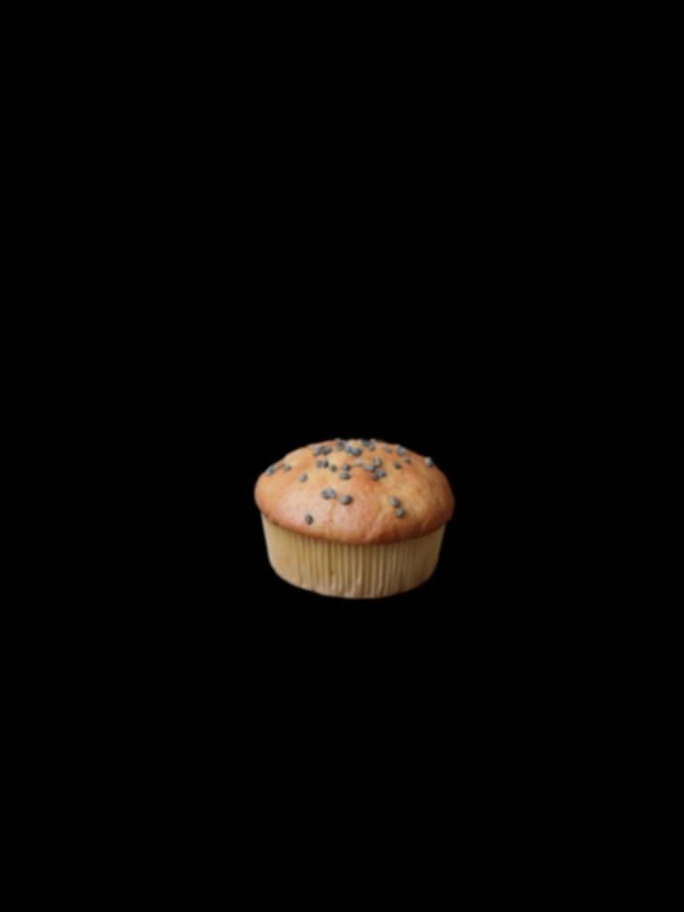 Fresh Poppy Seed Muffin Still Life