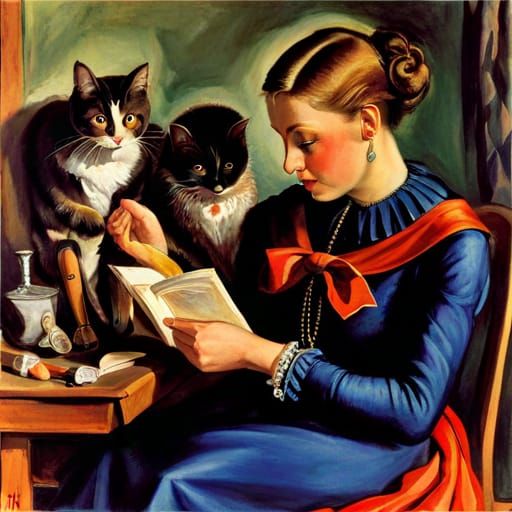 Classical Portrait and Still Life Fusion