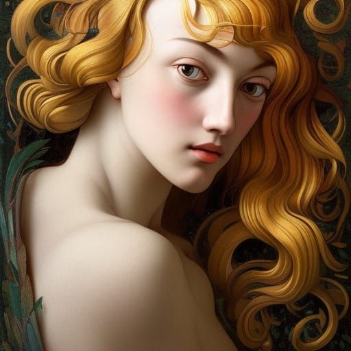 Renaissance Portrait of New Years Beauty