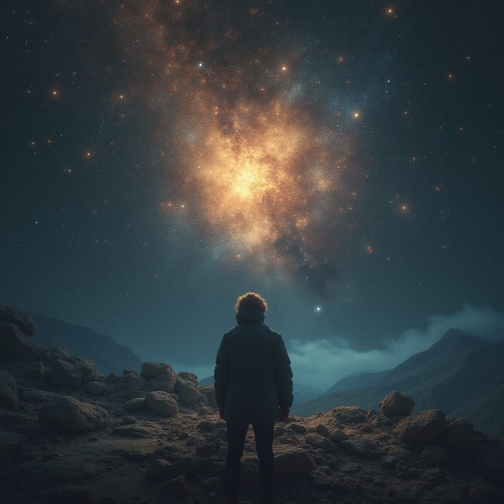 Blank Mind Gazing into Space for Idea