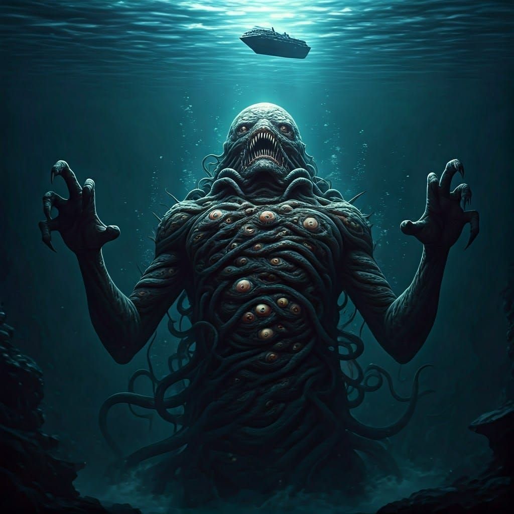 Grotesque Eldritch Horror Emerges from the Abyss