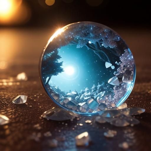 Majestic Fantasy Landscape with God Rays