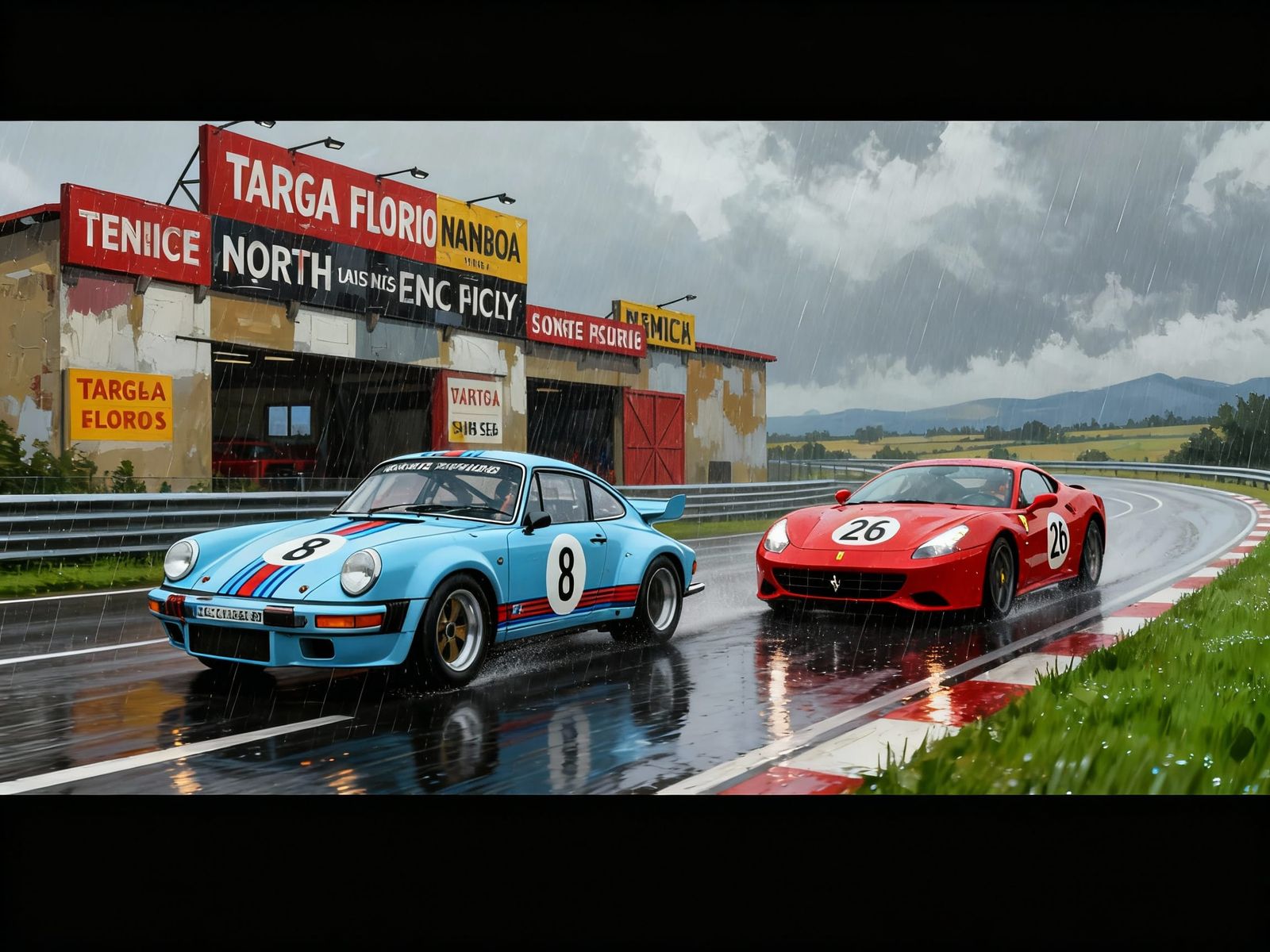Modern Targa Florio Route Car Race