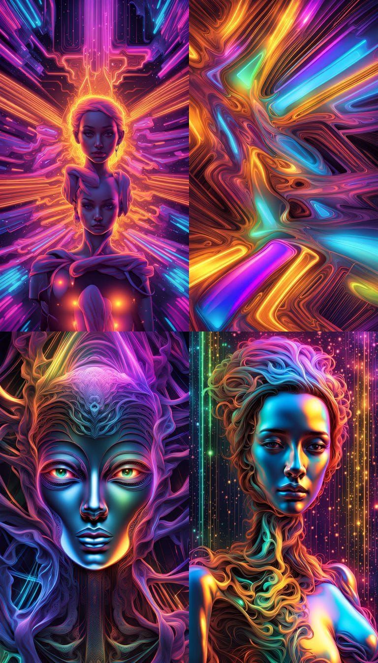 AI Interpretation of Ghost, Robot, and Cat Fusion