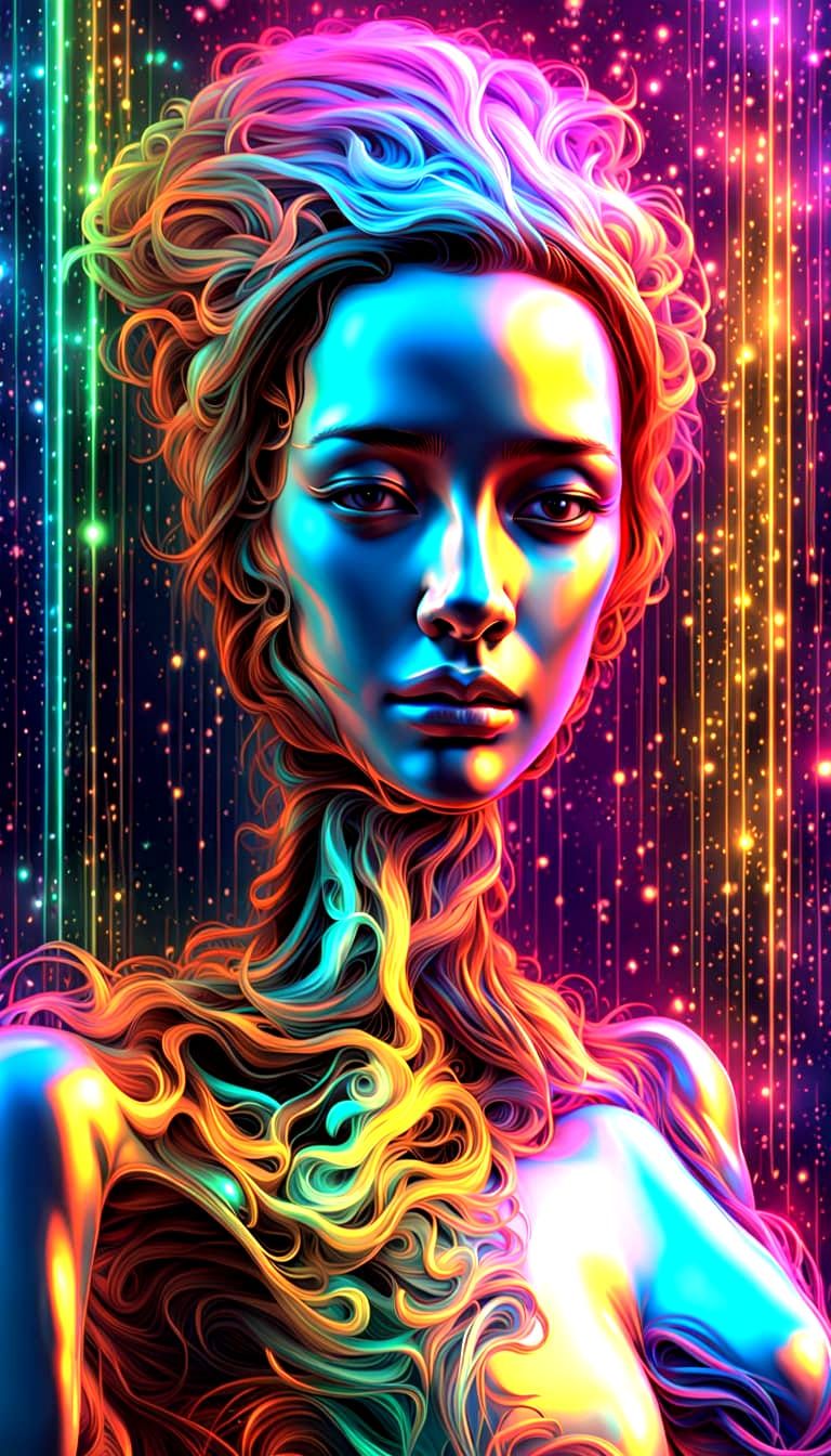 AI Interprets Ghost Robot Cat Equation in Hyperrealism