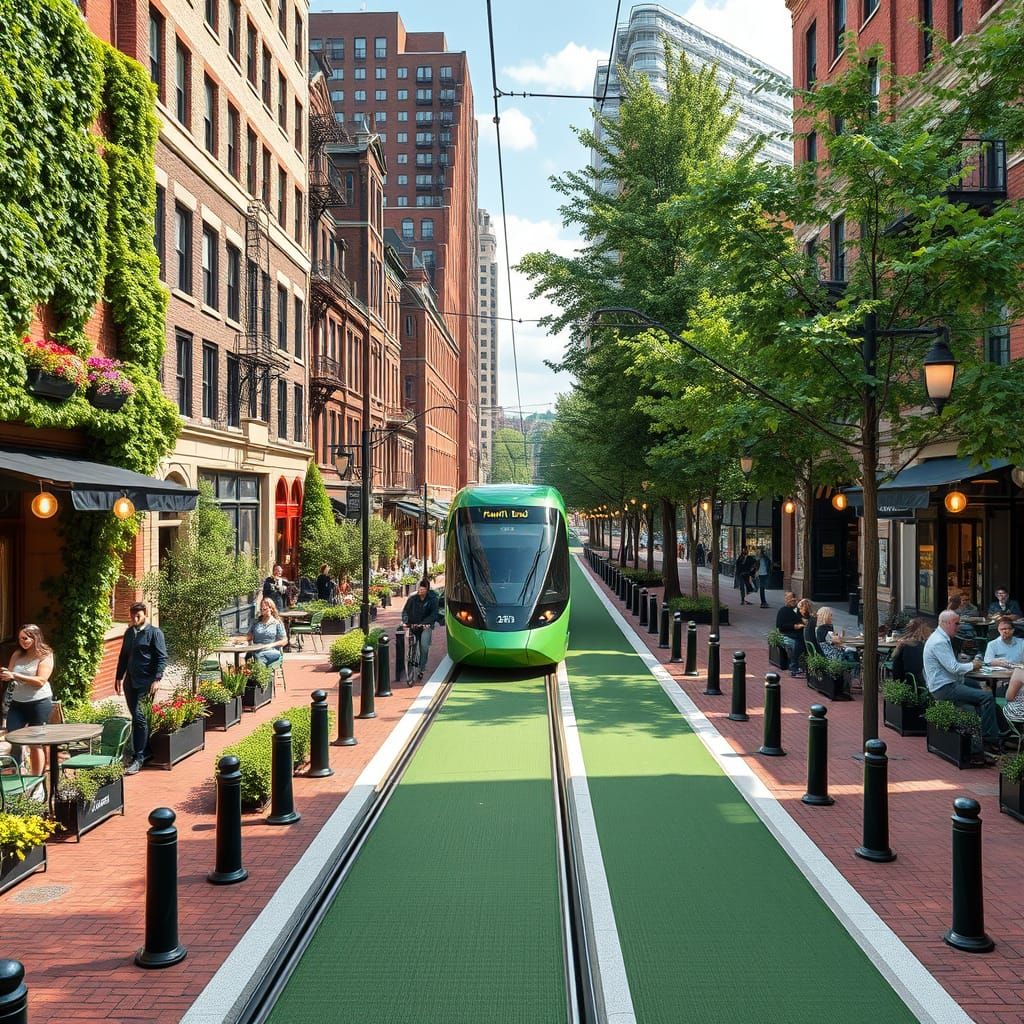 Boston's North End Transformed into Futuristic Oasis