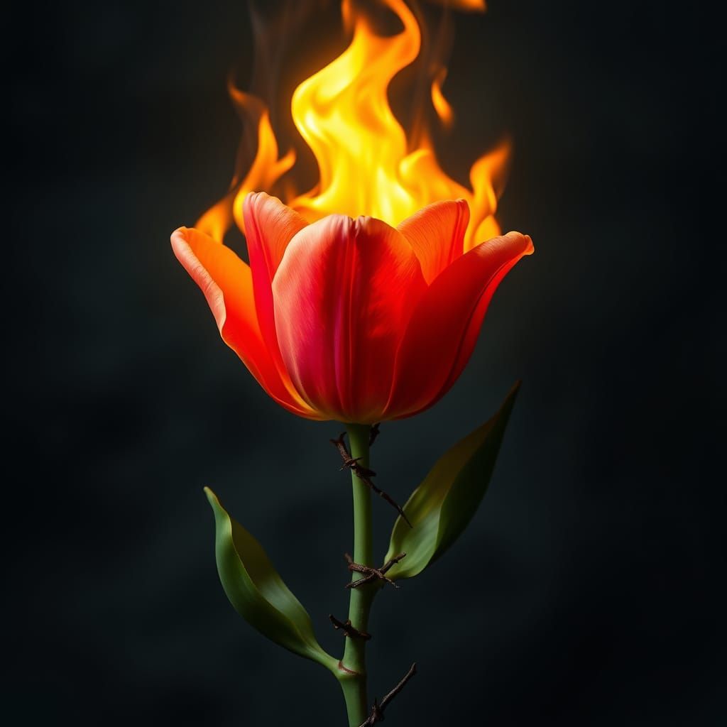 Enflamed Floral Majesty