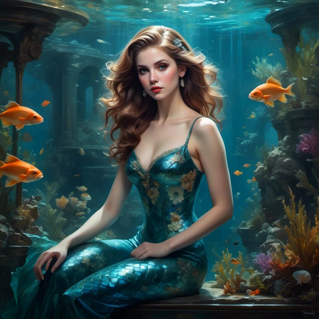 Anna Kendrick as Tiny Mermaid in Aquarium