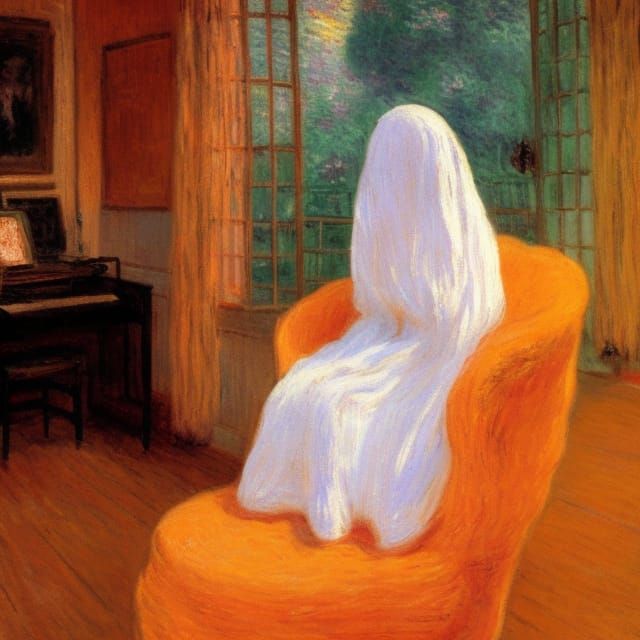 Ghostly Comfort: Impressionist Style in Velour