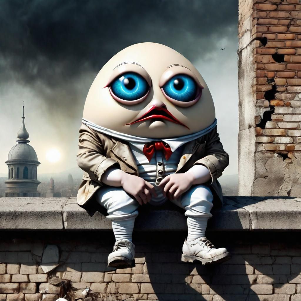 Evil Humpty Dumpty in Dystopian Future