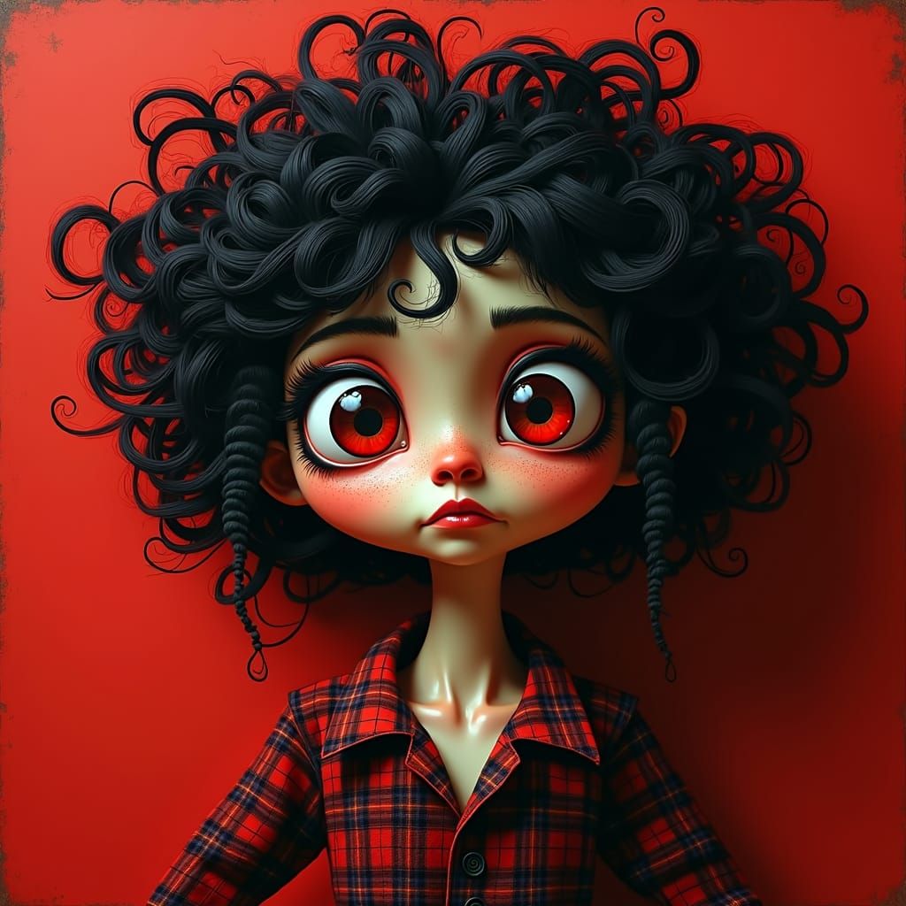 Surreal Dreamlike Creature with Expressive Eyes