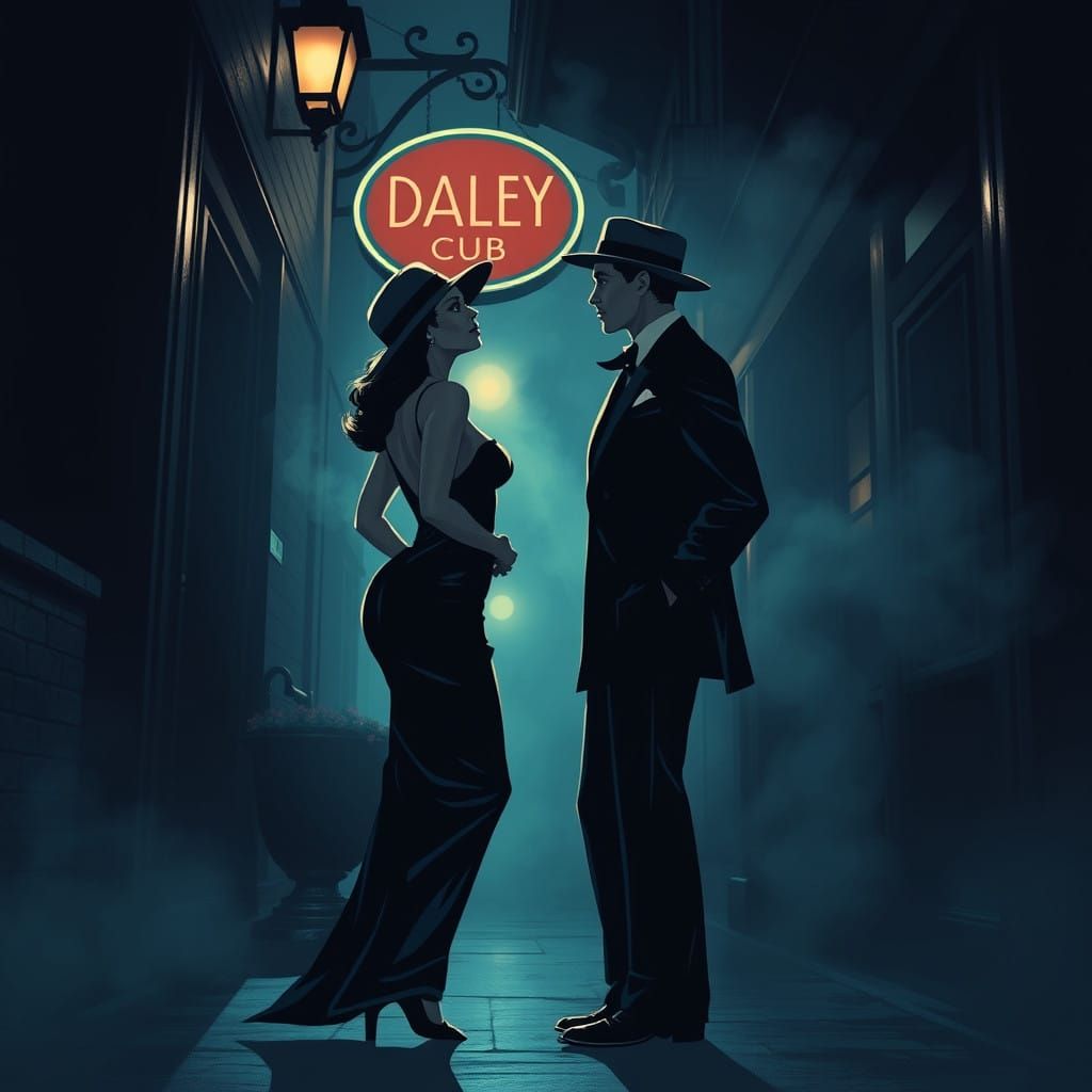 Bonnie and Clyde Glamour in Old Hollywood Noir