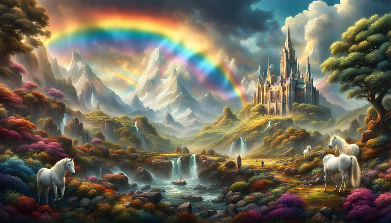 Epic Rainbows and Unicorns in Digital Painting