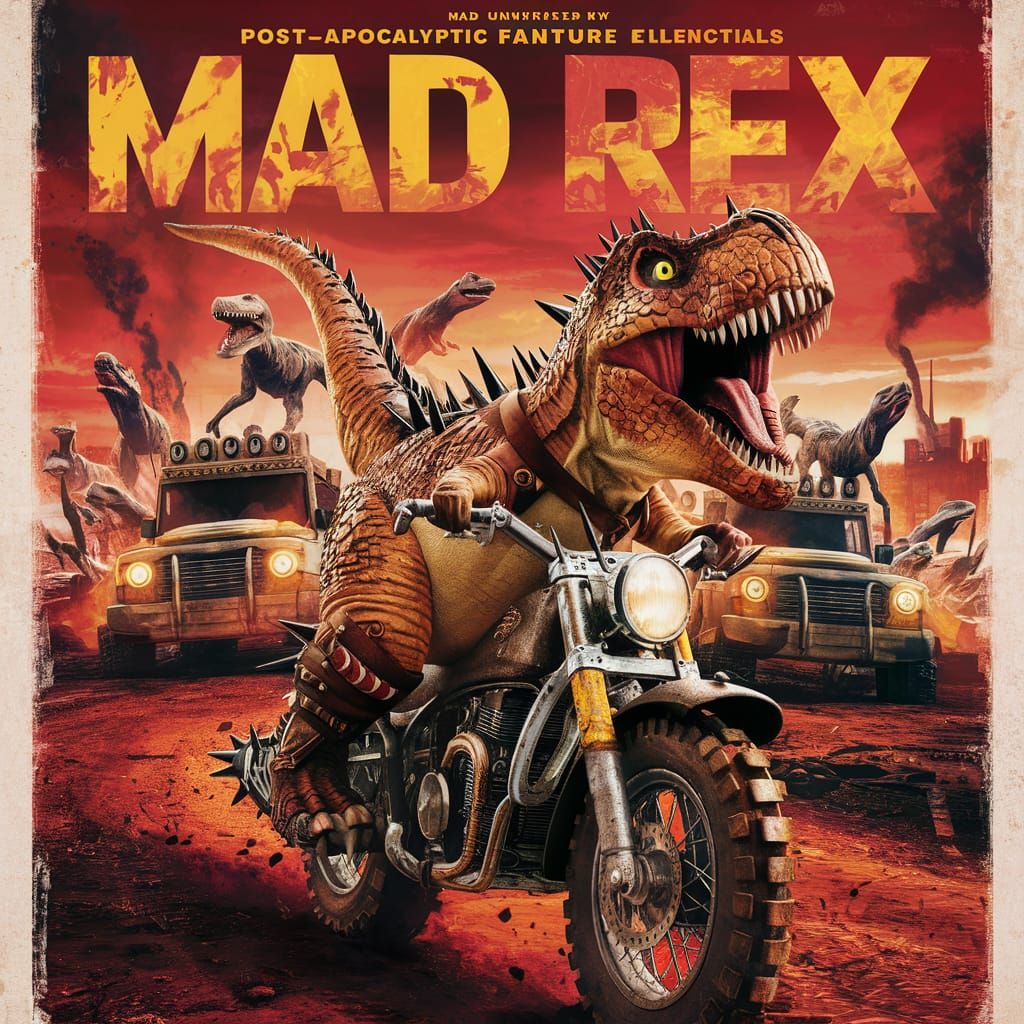 Mad Rex: Post-Apocalyptic T-Rex Movie Poster