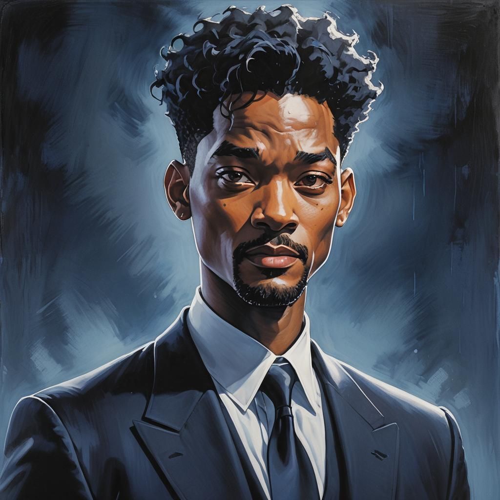 Evocative Portrait in Retro Japanese Anime Style