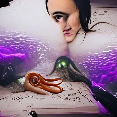 Surreal Creature Encounter in Dark Fantasy Style