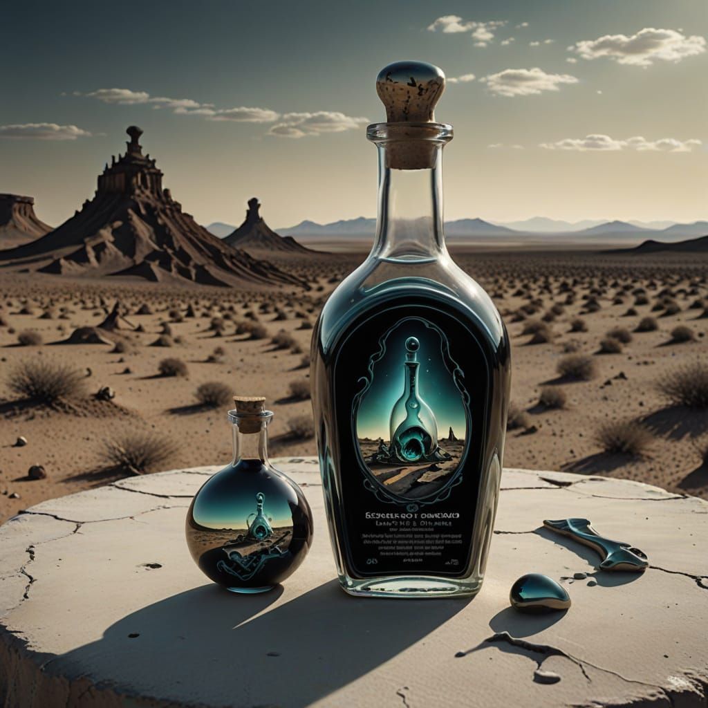 Surrealist Potion of Existential Dread in 8k