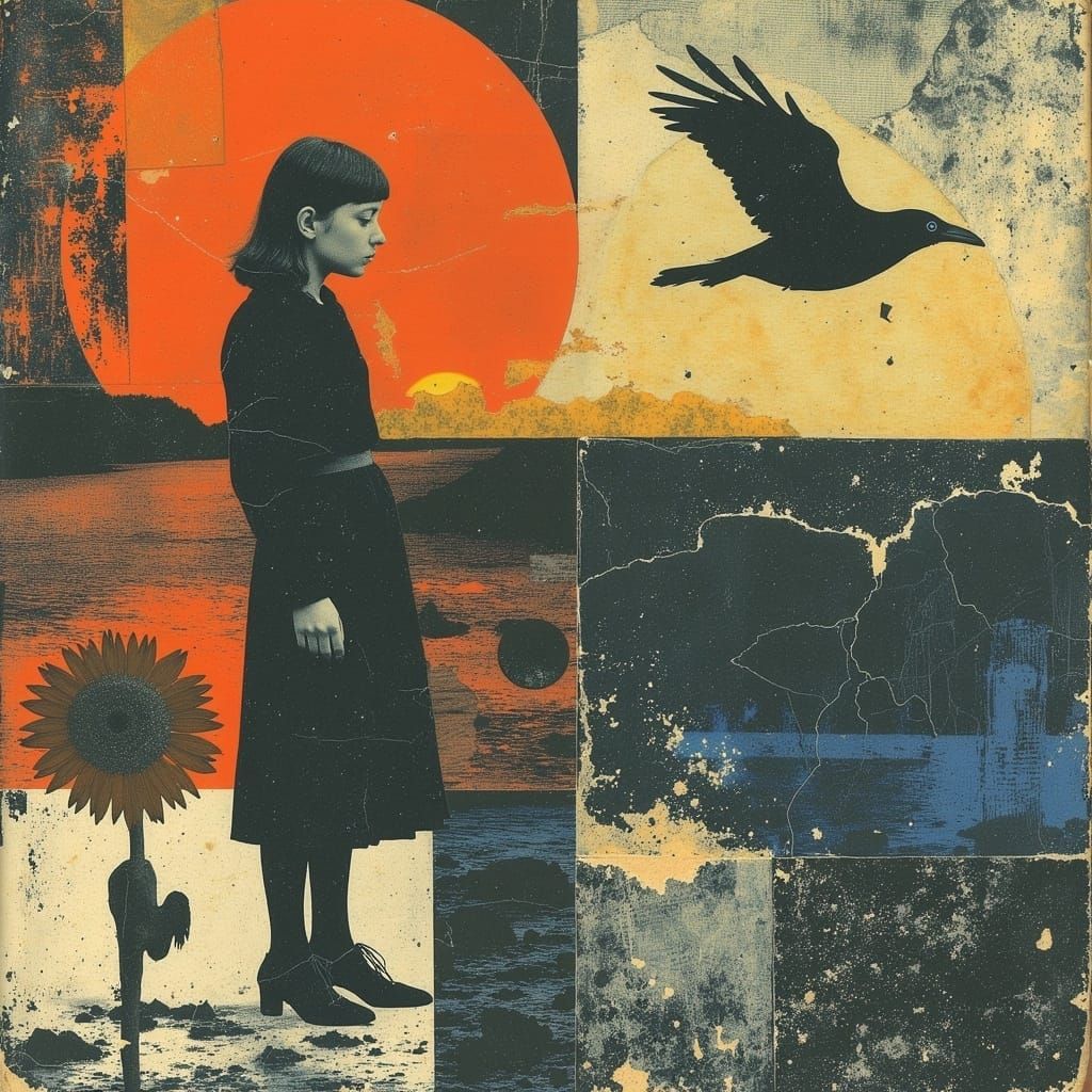 Surreal Collage Art: Longing in Fragmented Forms