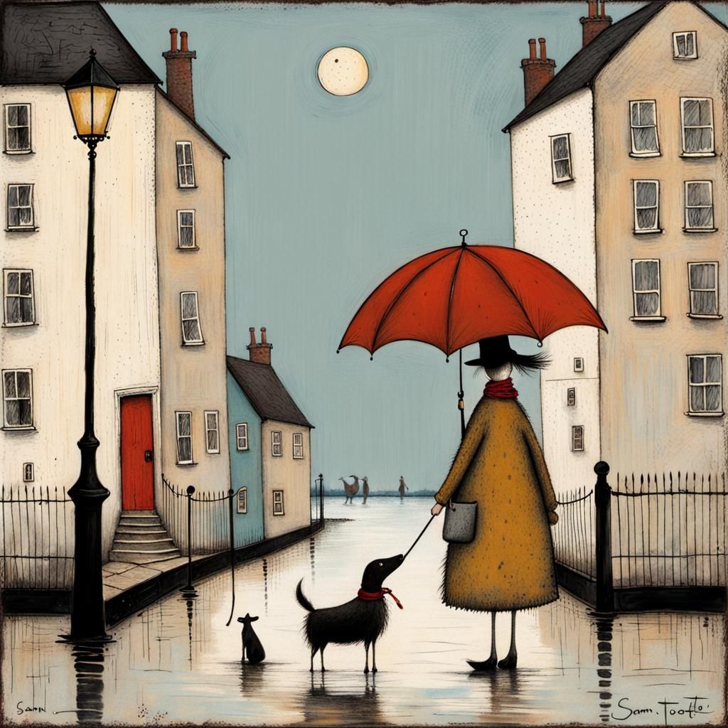 AI Image in Style of Sam Toft