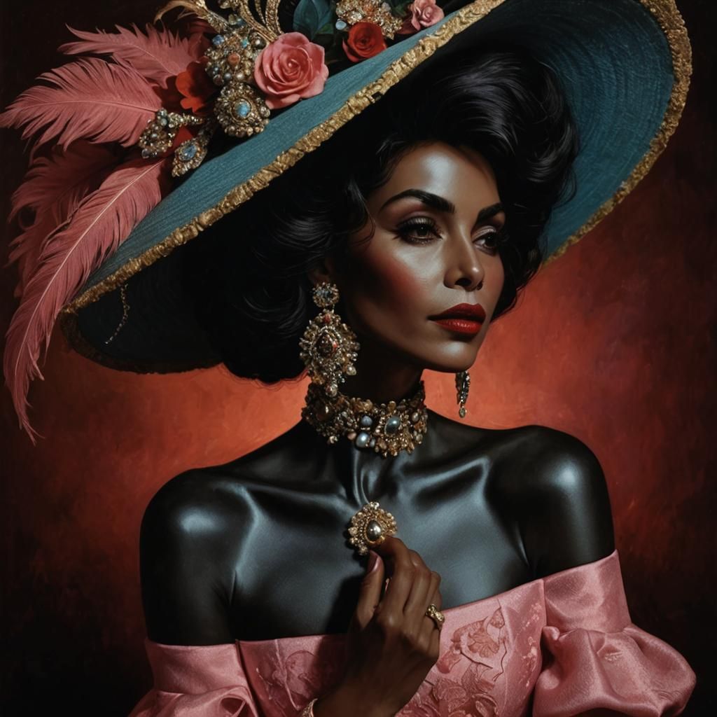 Una dama fascinante al estilo de Marisol Escobar