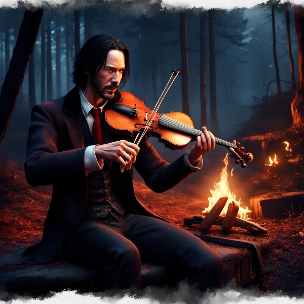 Keanu Reeves as Gypsy Vampire in Dark Forest