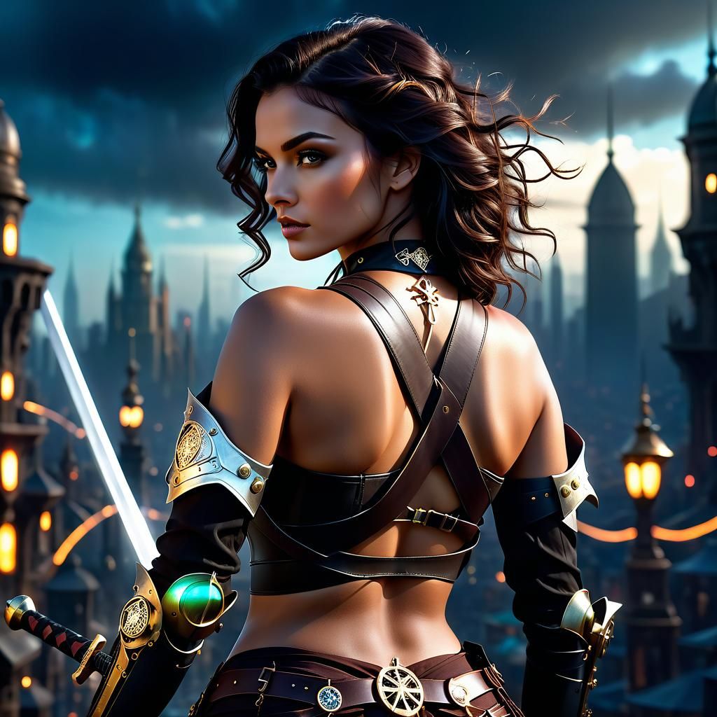 Steampunk Swords: Wild West Fantasy Art