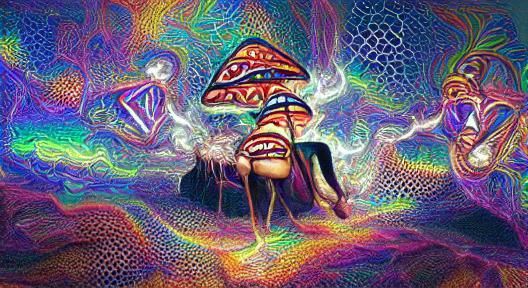 AI Generated Image from Simple Prompt: dmt