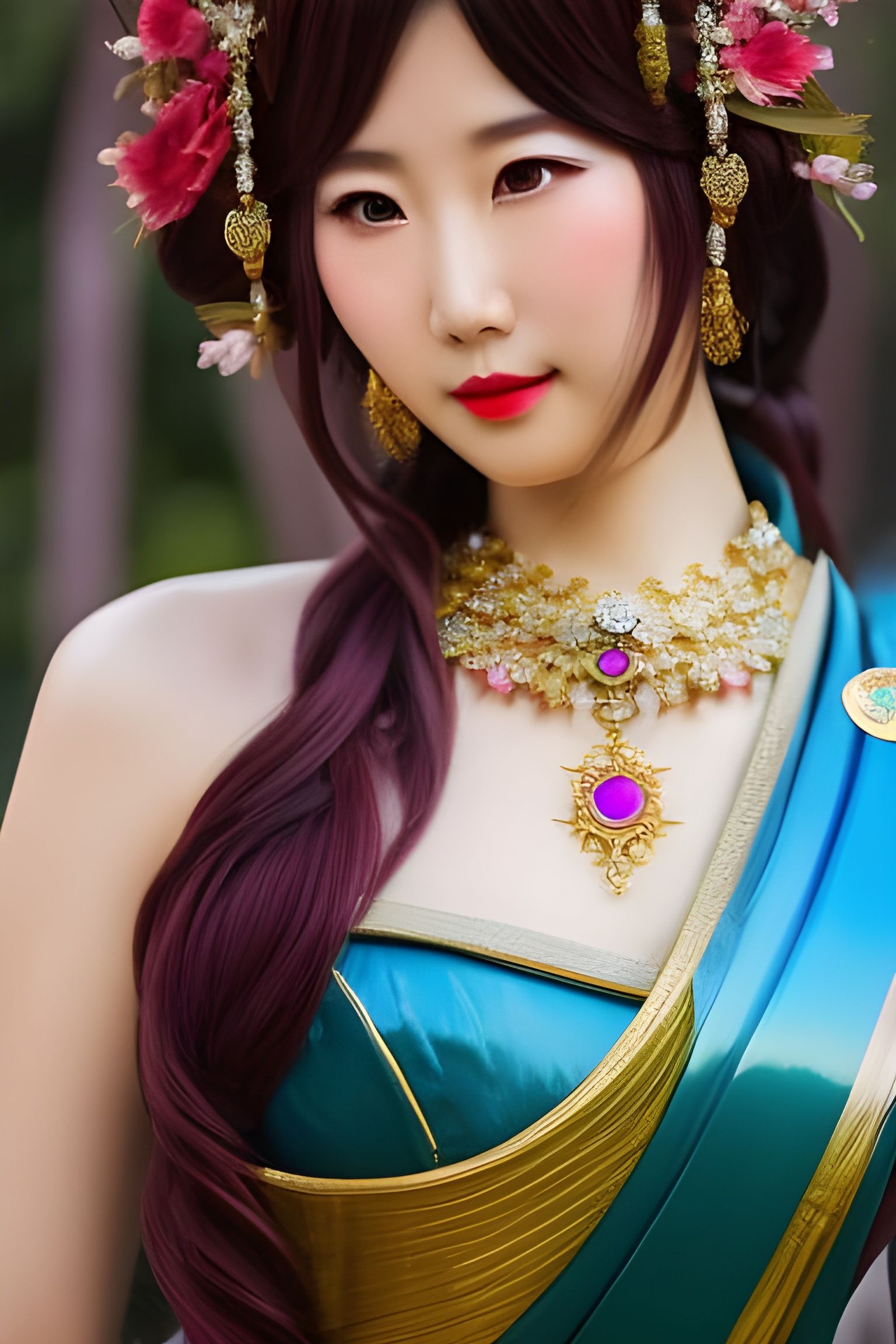 Stunning Diao Chan Cosplay in Silkpunk Style