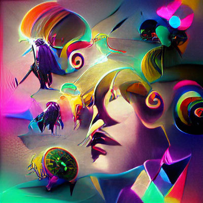 Colorful Candyland Dreamscape with Sweet Treats