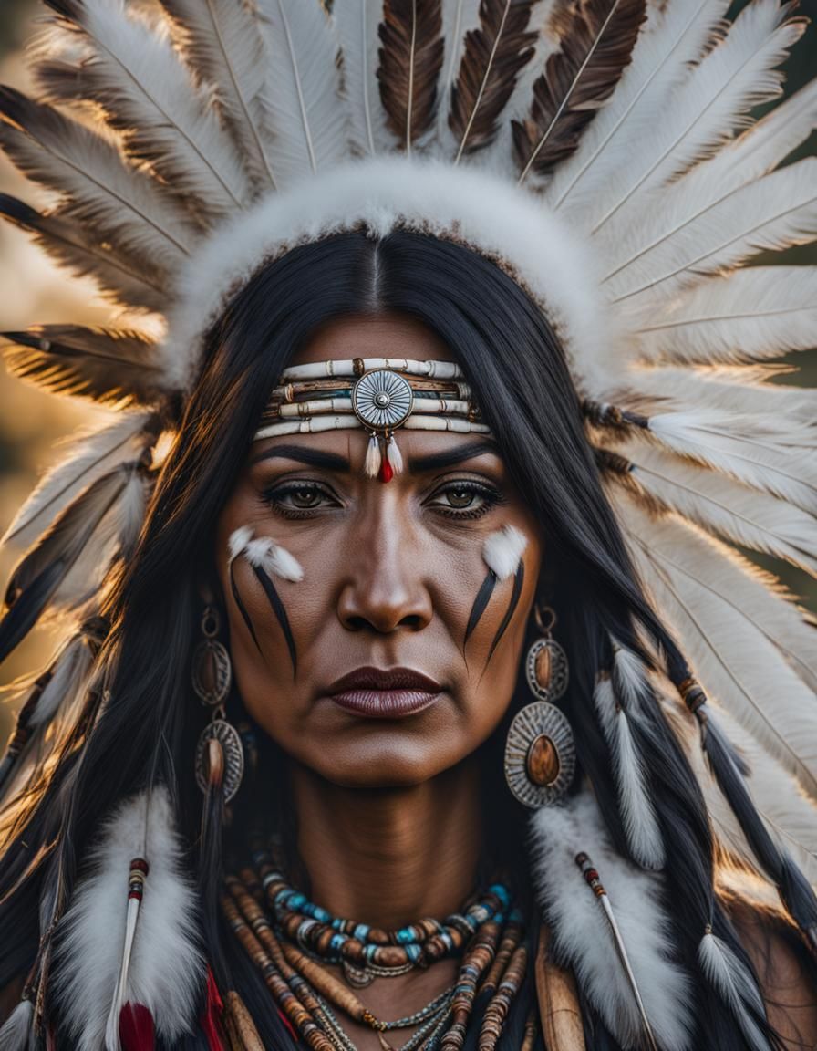 Native American Hindu Queen Fusion