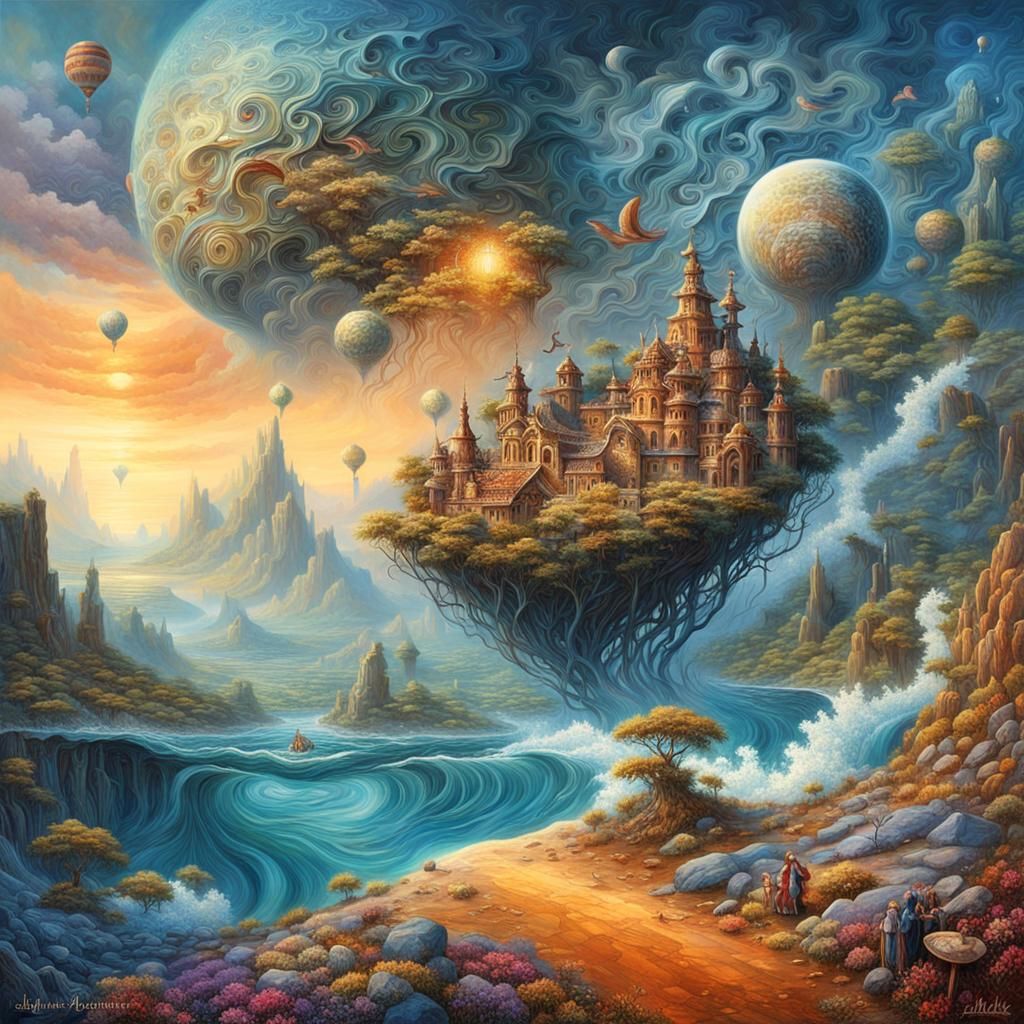 gorgeous landscape mesmering +(((alejibre art)))+bright vibr...