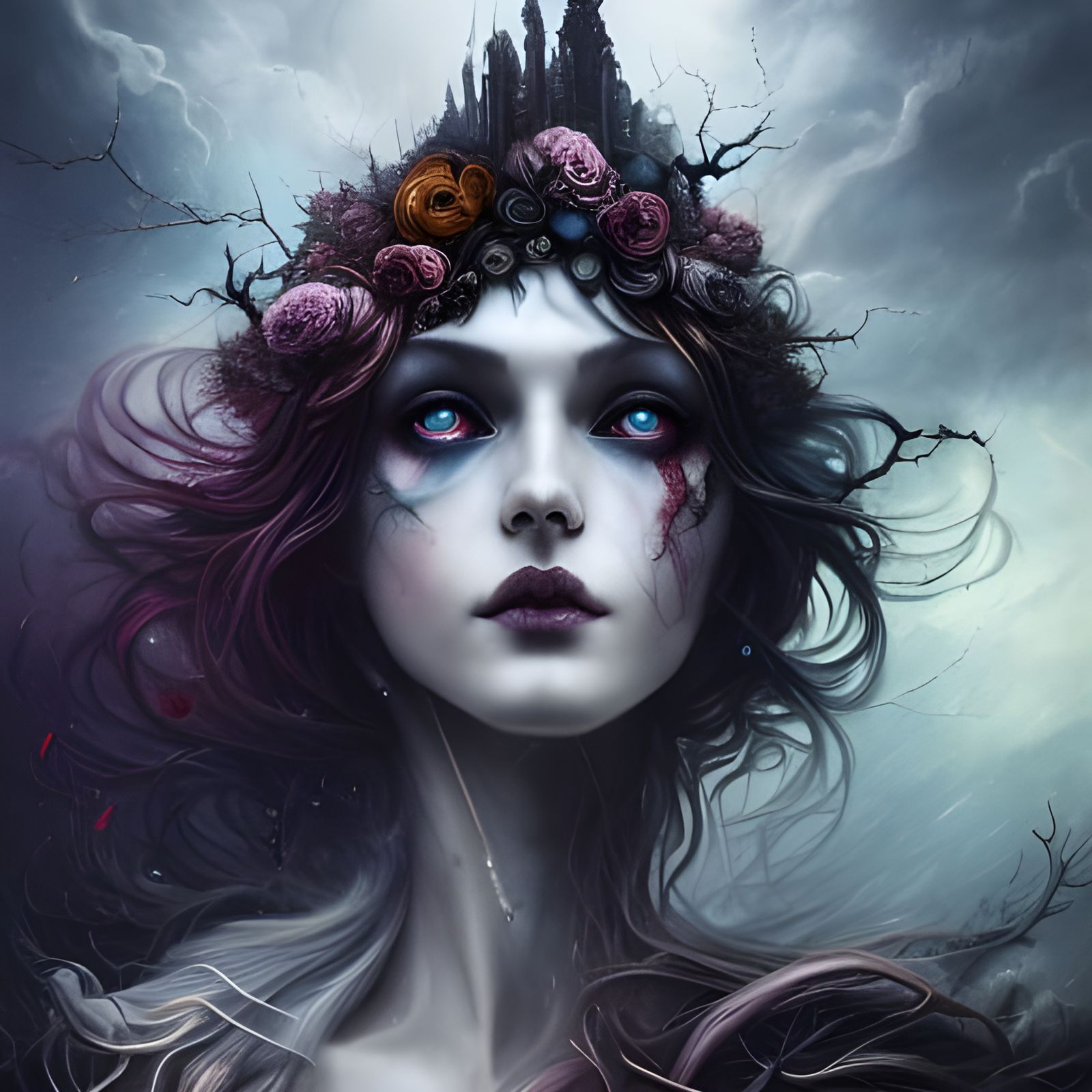 Lord of Chaos: Maximalist Matte Painting by Anna Dittmann