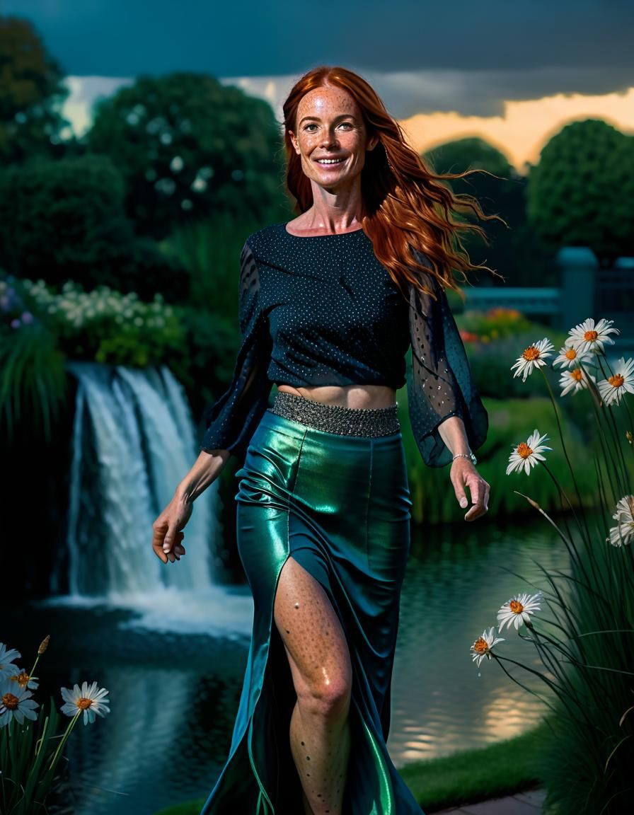 Renaissance Elf Woman Portrait in Oil