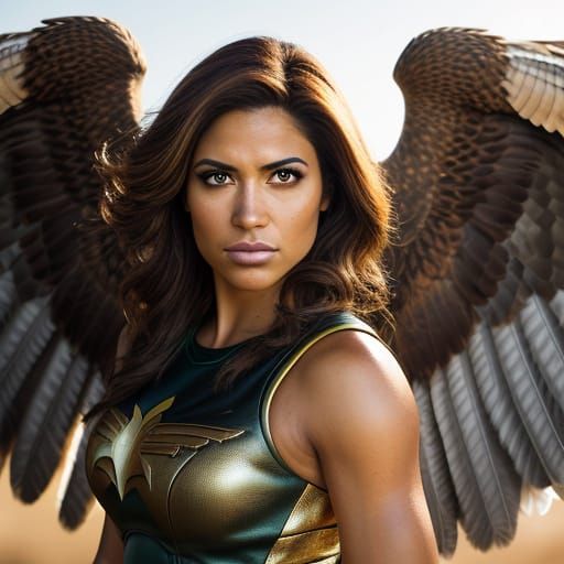 Isabela Merced as Hawkgirl: Golden Hour Portrait