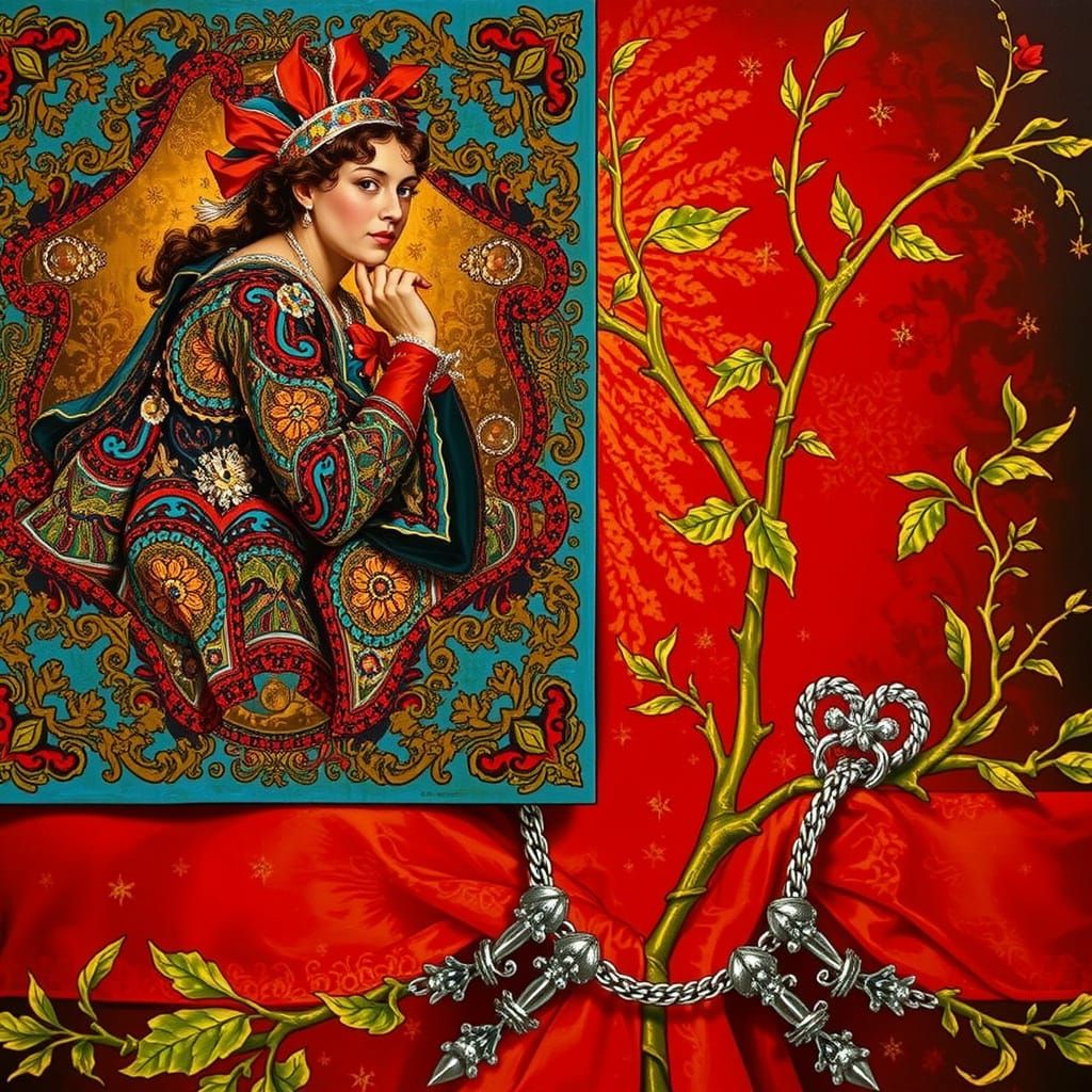 Sarah Bernhardt in Theatrical Style