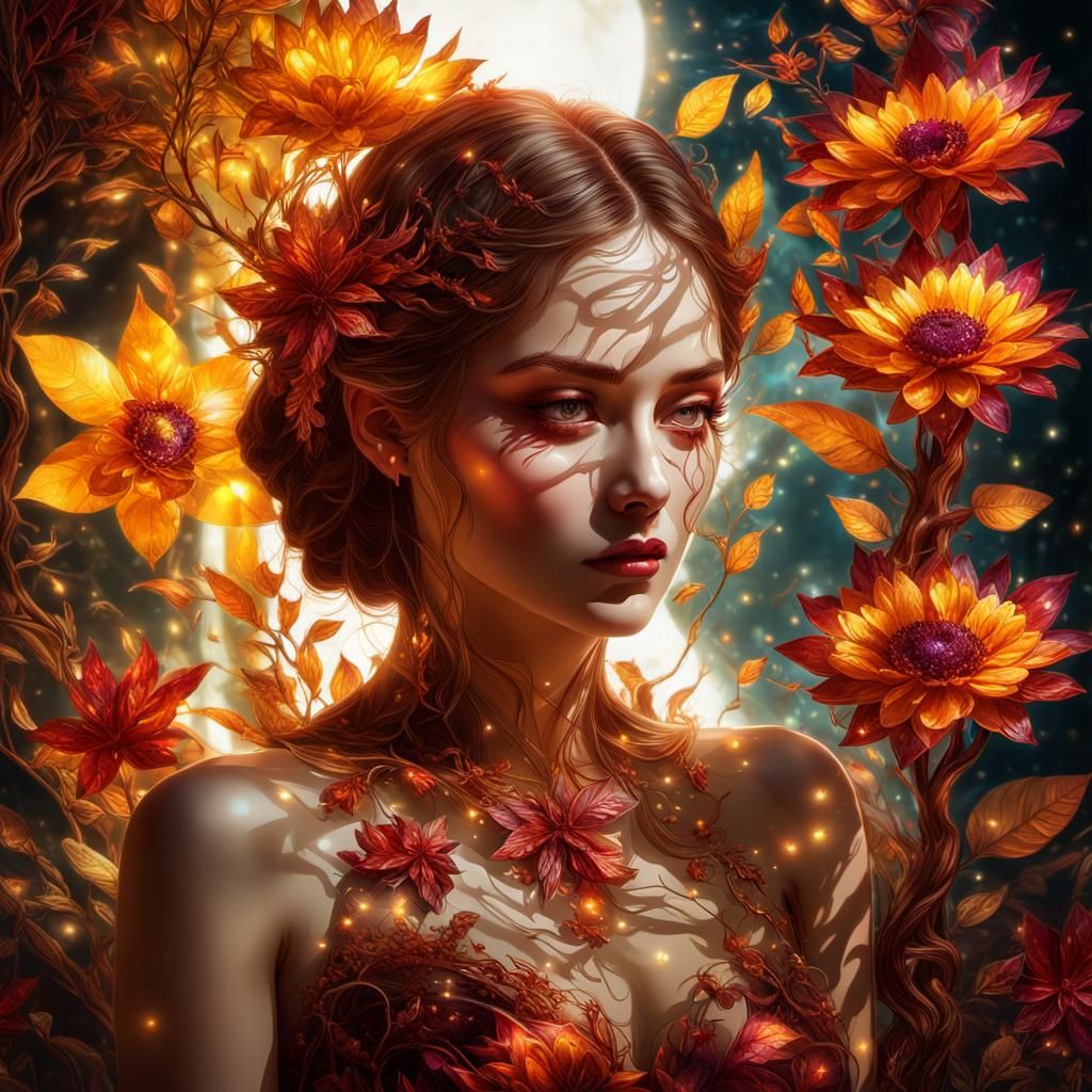 Surreal Double Exposure Portrait of a Girl