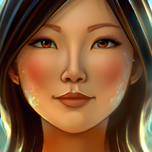Detailed Portrait of Kim in Art Nouveau Style