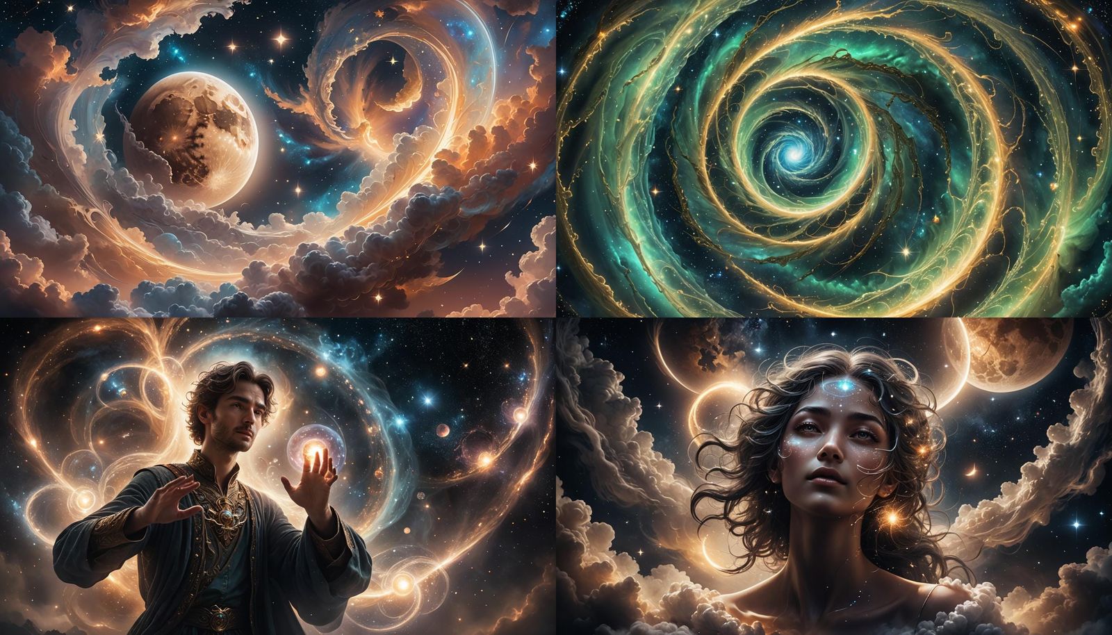 Celestial Being Creates Moon and Stars