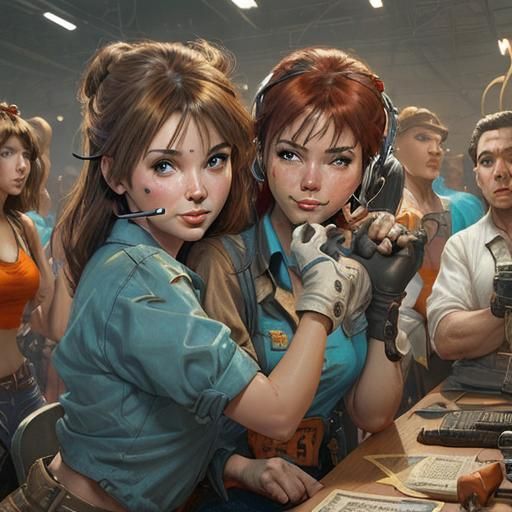 Call Center Agents Reimagined as Rosie the Riveter