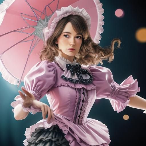 Sissygirl Portrait in Pink Lace and Frills