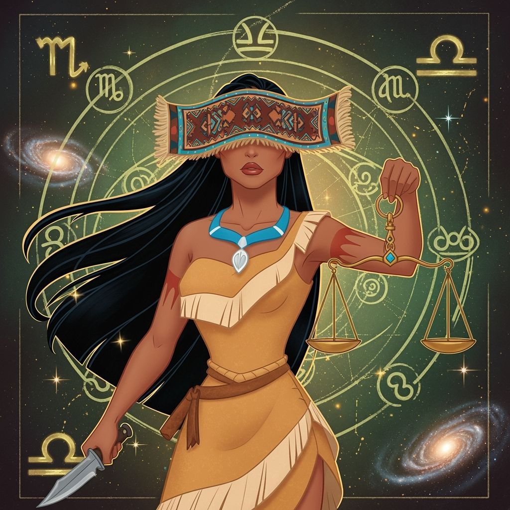 Pocahontas as Libra in Disney Digital Art