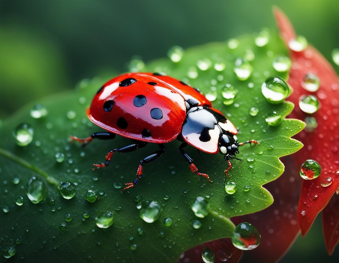 Ladybug Macro Shot in Hyper-Realistic Detail