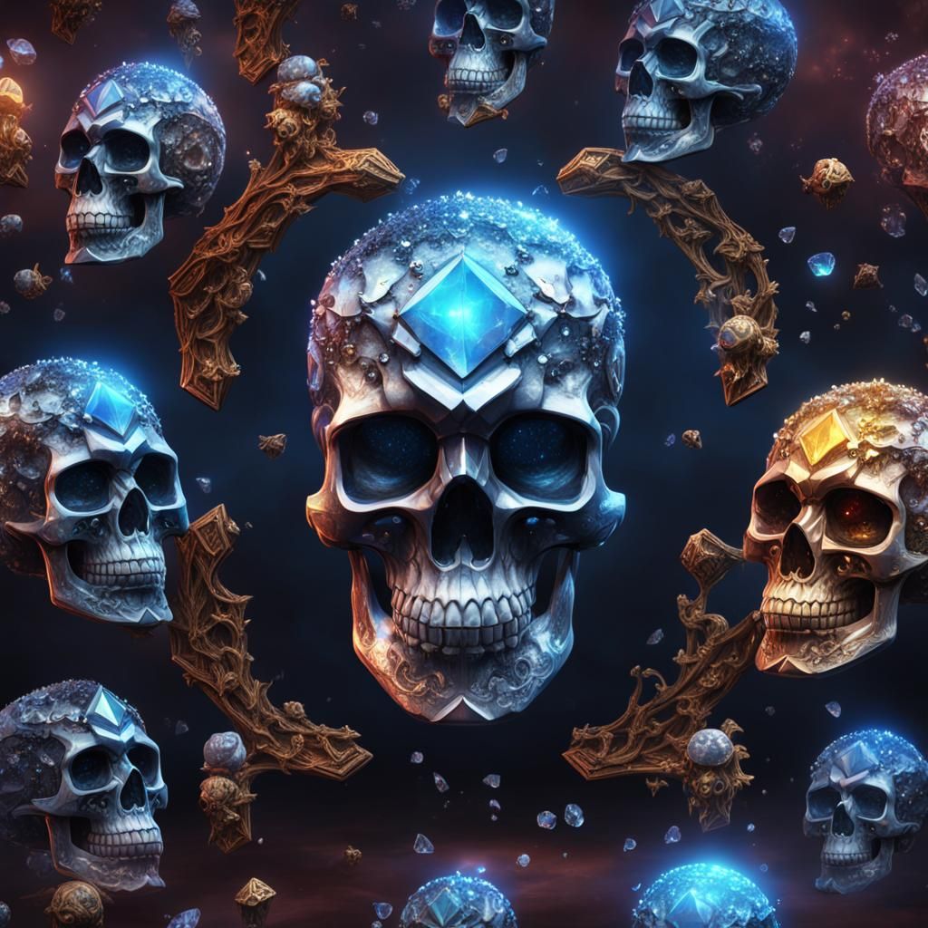 Diamond Crystal Skull Emerges from Chaos