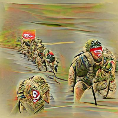AI Image of a Leader Leading From the Front