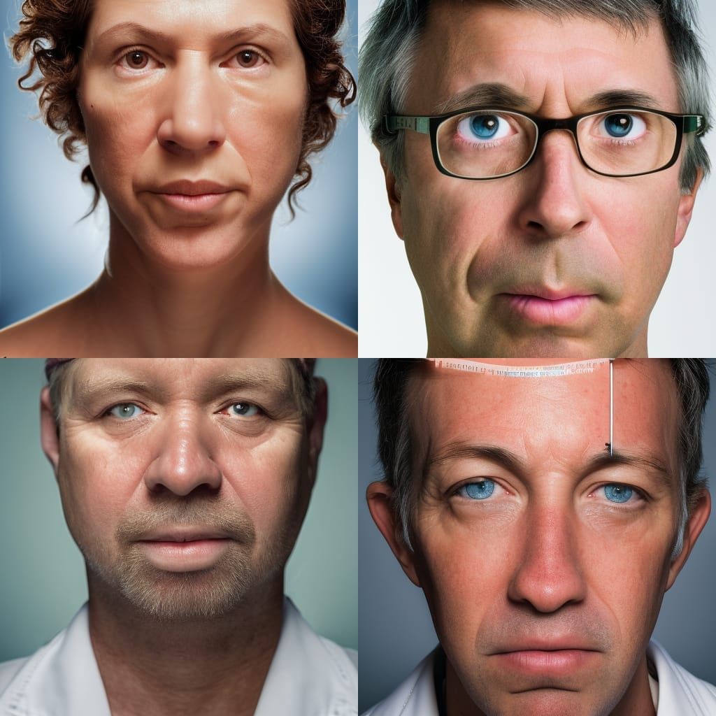 Professional Close-Up Portrait in Studio Lighting