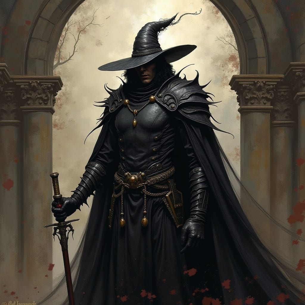 Dark Fantasy Worlds in Cyberpunk Style