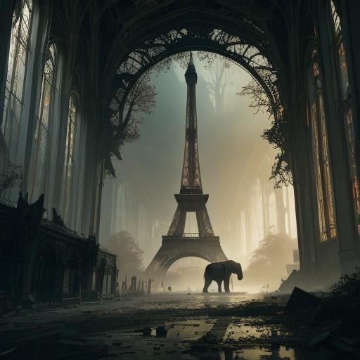 Sombre Paris abandonné