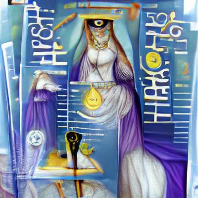 High Priestess Tarot Card Illustration