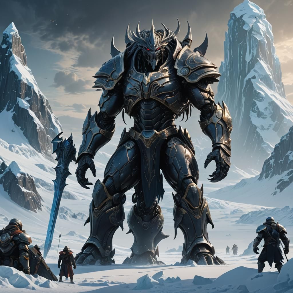 Armored Alien Patriarch Invasion in Antarctica