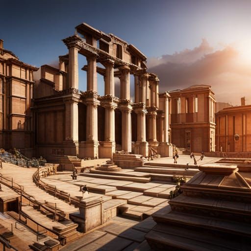 Epic Ancient Rome in 3D Game Style